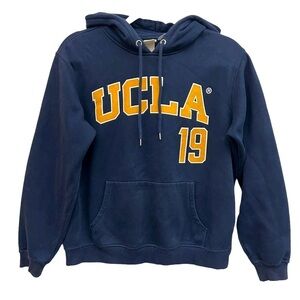 H&M & UCLA collab Women's Navy Blue Graphic Hoodie Size Small